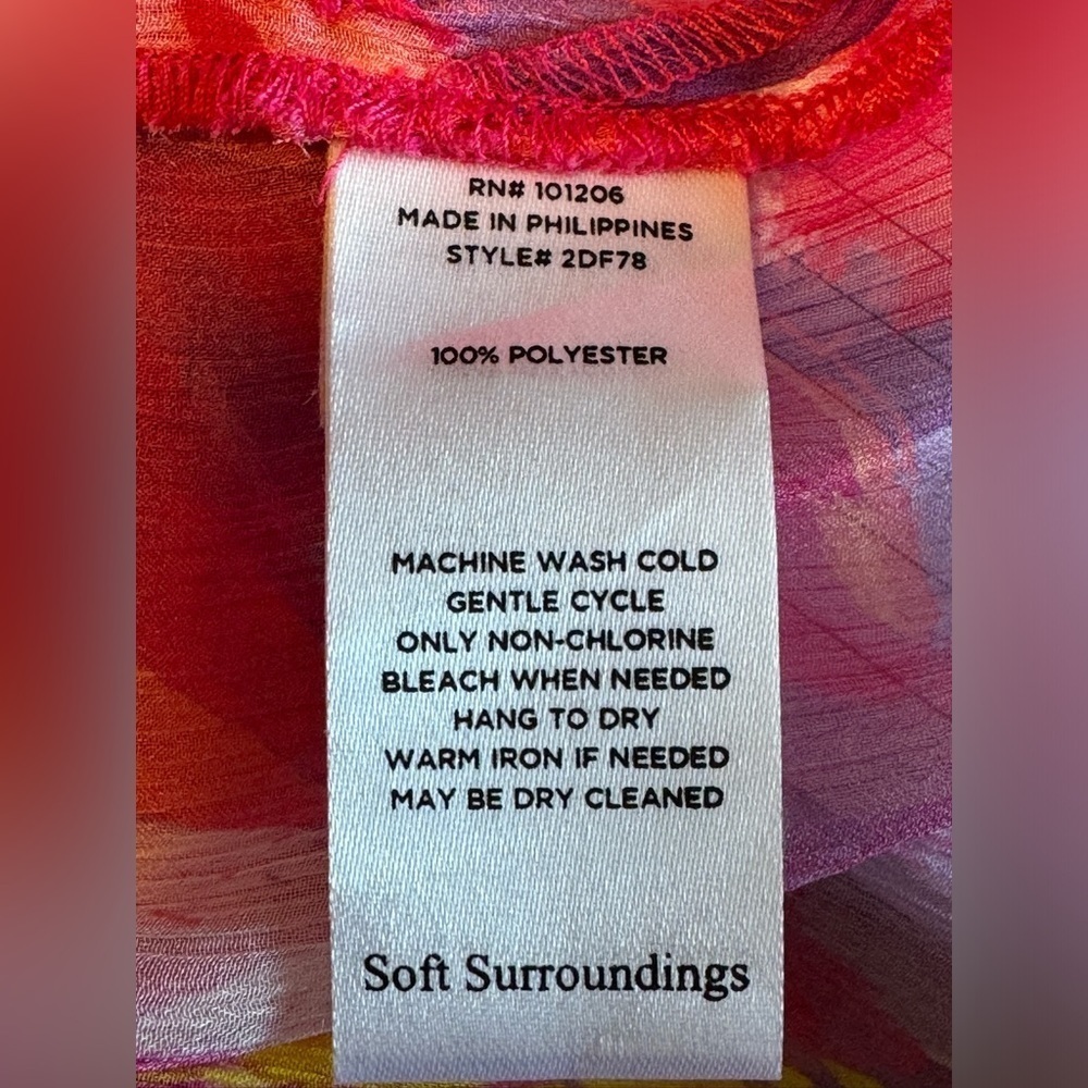 Soft Surroundings Pink Floral Top - Picture 4 of 4